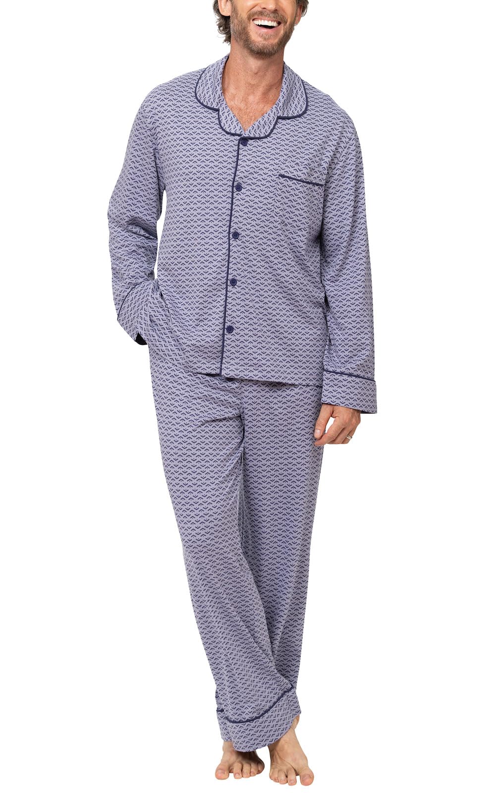 Pajamas For Men - Mens PJs Sets, Classic, 100% Cotton-image-16