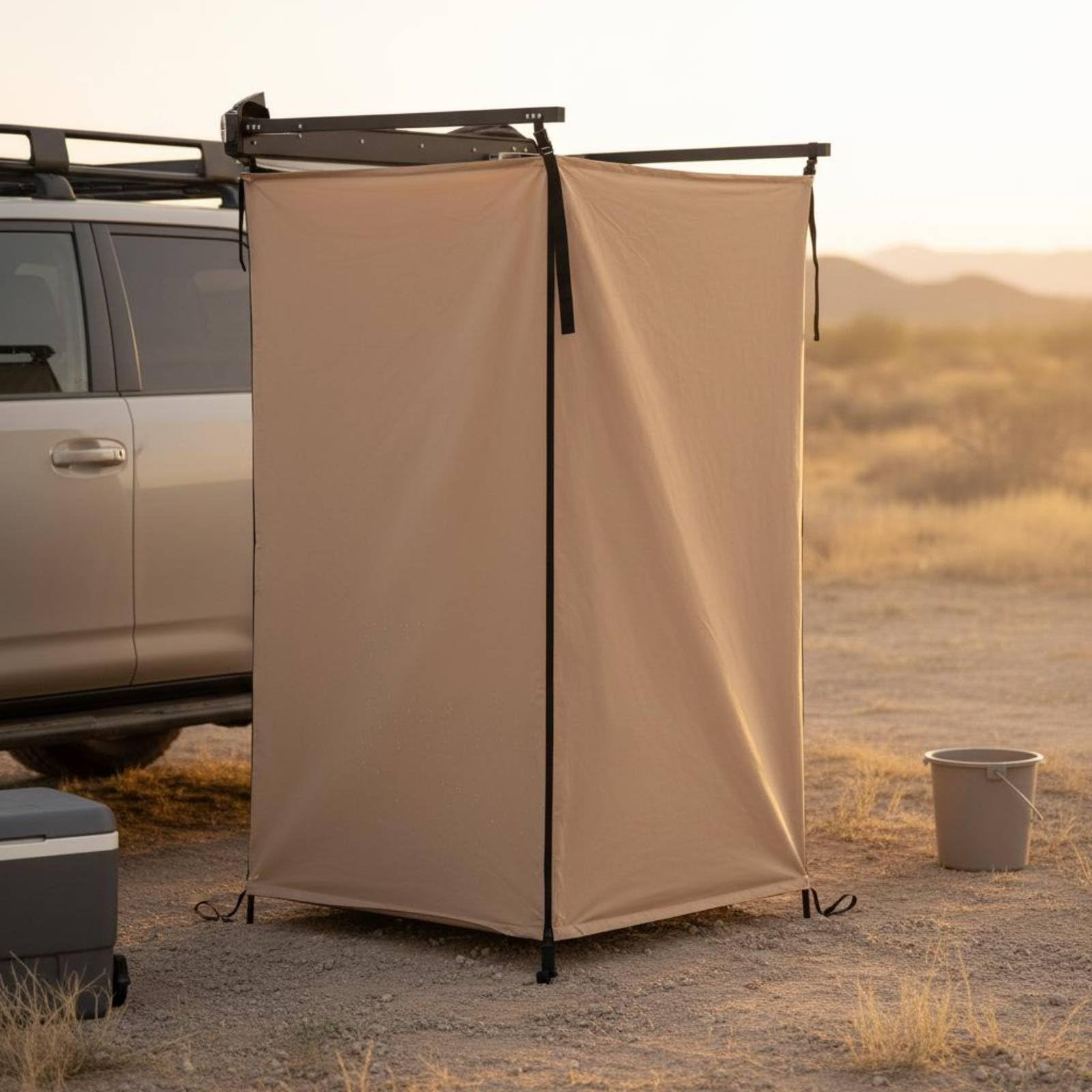 Tenda Doccia da Esterno Richiudibile con Apertura Struttura Leggera da Trasportare Adatta a Campeggio Stabile Cambio Abiti in Spiaggia Viaggi Avventura Picnic