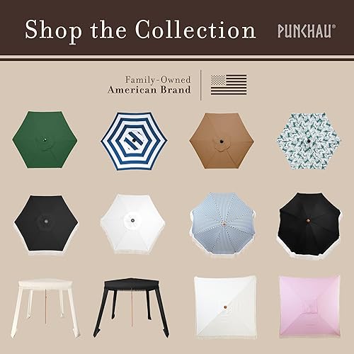 Miniatura 7 de Sombrilla de patio al aire libre de 6 pies  Sombrilla al aire libre para patio, piscina, mesa, jardín, terraza y playa  Manivela fácil de