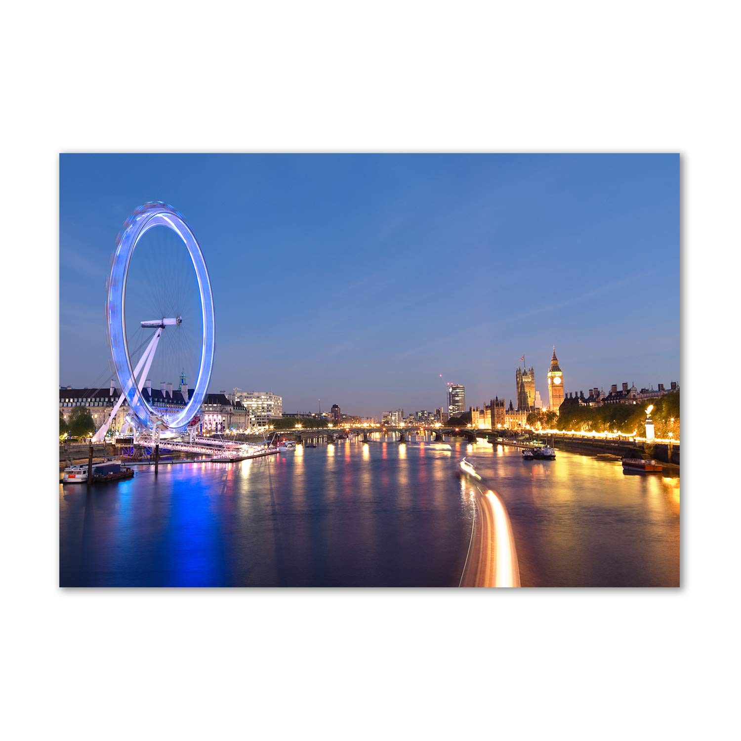 Tableau London Eye acrylique incassable Tulup pour remplacer les cadres en verre