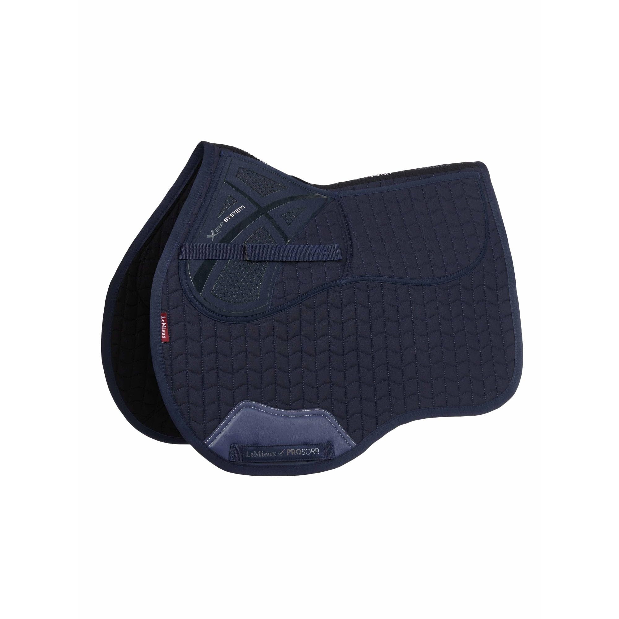 LeMieux ProSorb Plain 2 Pocket GP Large Square - Navy Blue