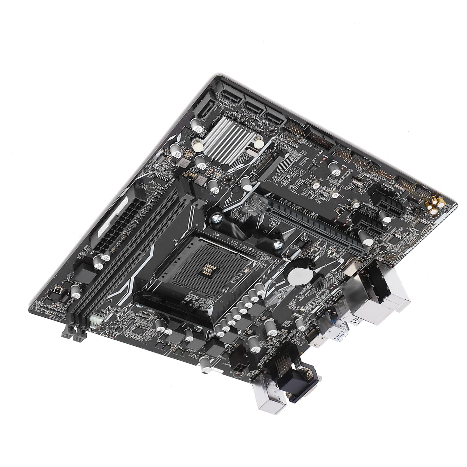 Karlak Scheda Madre A320M K Scheda Madre di AM4 DDR4 M 2 NVMe SATA USB 3.0 VGA Dual Channel 32 GB 3200 MHz OC RAID 0 1 10 con 4 SATA per APU Ryzen Athlon