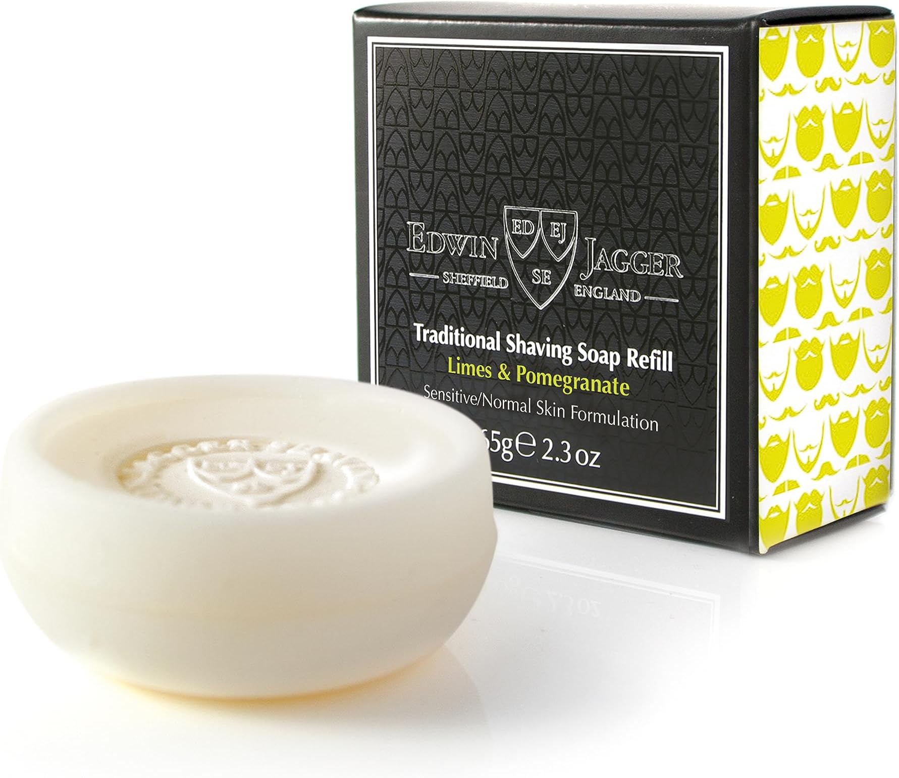 Limes & Pomegranate 99.9% Natural Traditional Shaving Soap 2.3 oz Refill