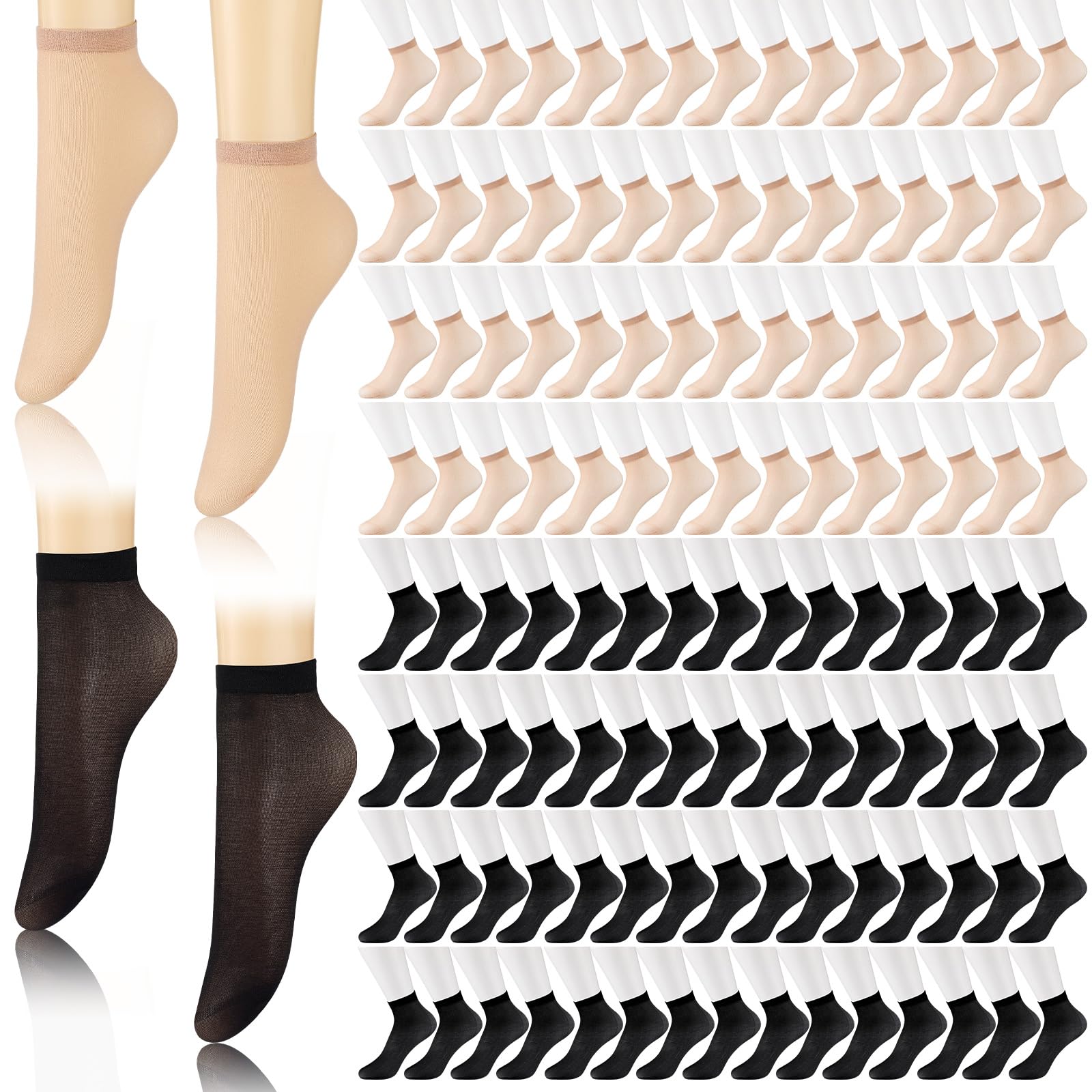 Twistover 288 Pcs Disposable Foot Socks,Try On Socks
