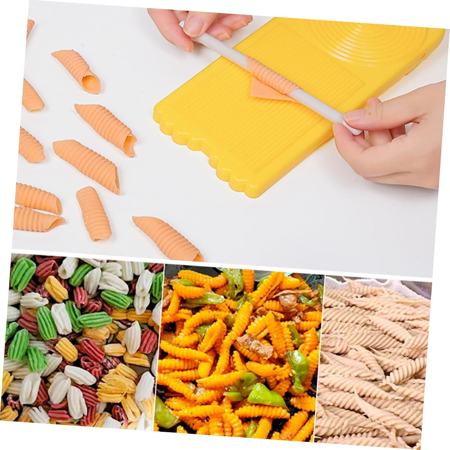 Gnocchi Maker Board Pasta Mold with Handle, Reusable Dough Shaper