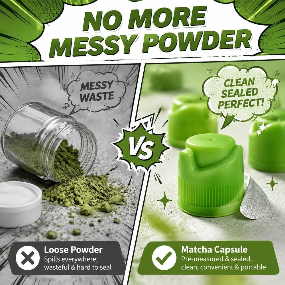 Zdejmowane pokrywki Shakera Matcha, japońska Matcha o grubości 1000 mesh