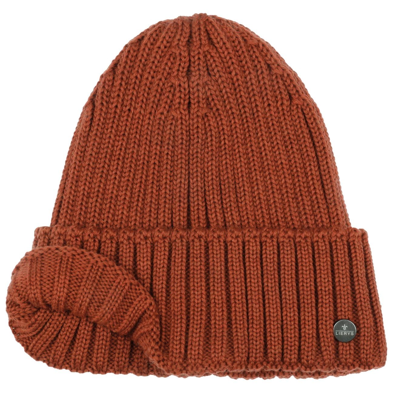 LIERYS Czapka dzianinowa sciagaczowa merino Wyprodukowano w Niemczech Unisex Jesien Zima