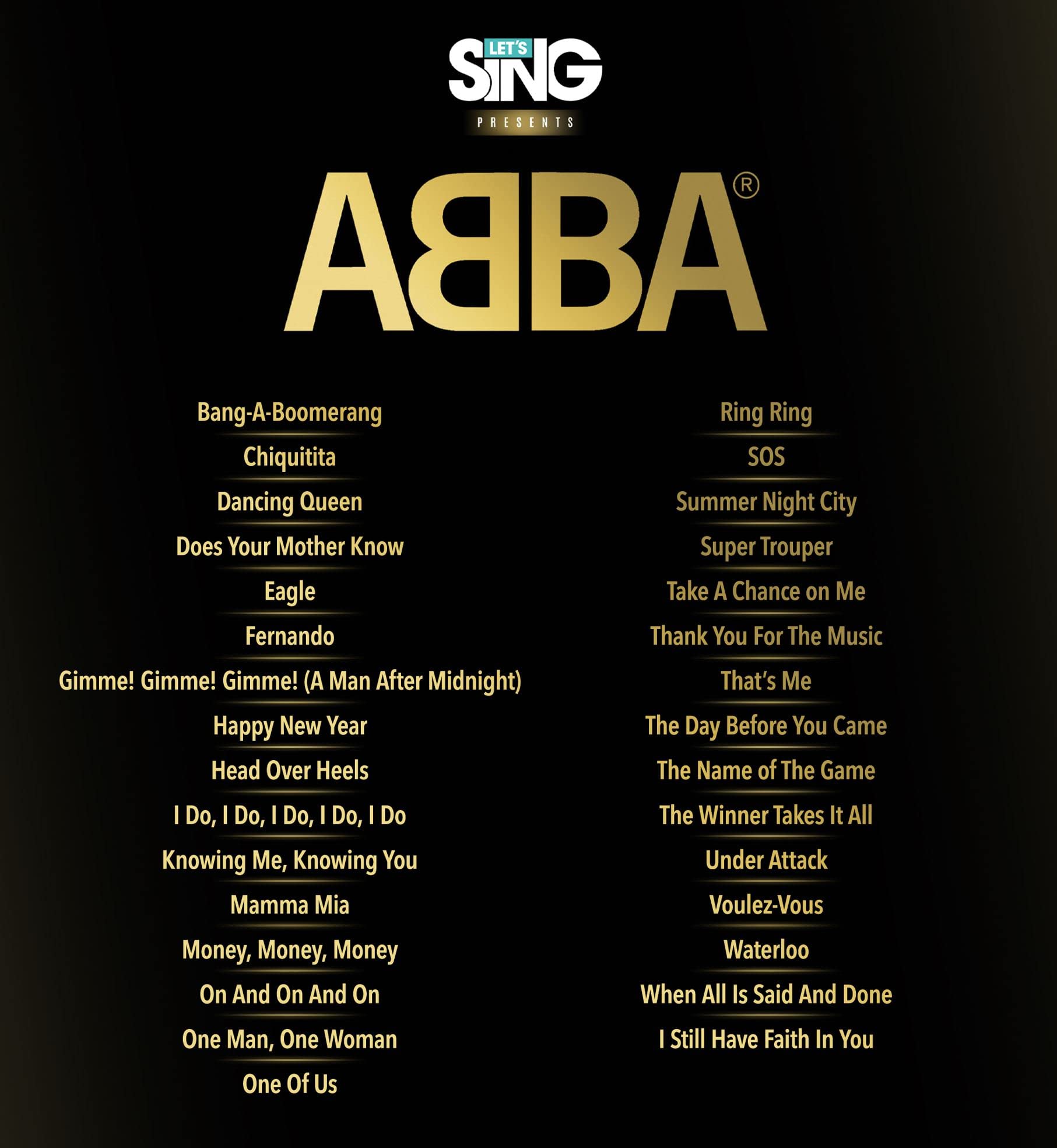 Let's Sing ABBA + 2 micros- Switch
