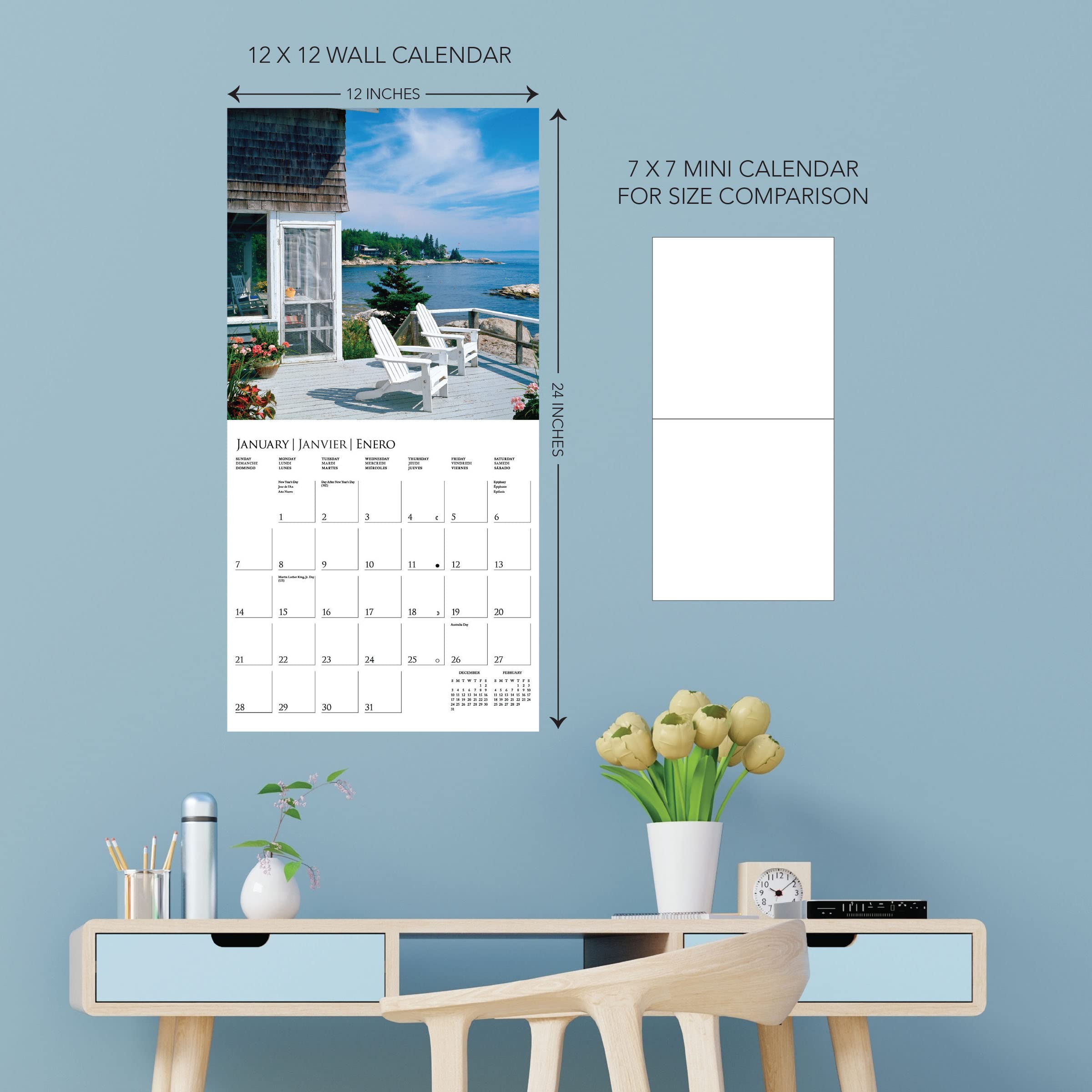 Graphique 2024 On the Porch Wall Calendar - Image 4