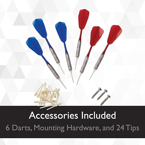 Miniatura 12 de Viper Showdown - Diana de dardos electrónica, tamaño deportivo, más de 30 juegos con 590 opciones, pantalla LCD de puntuación automática, banda de