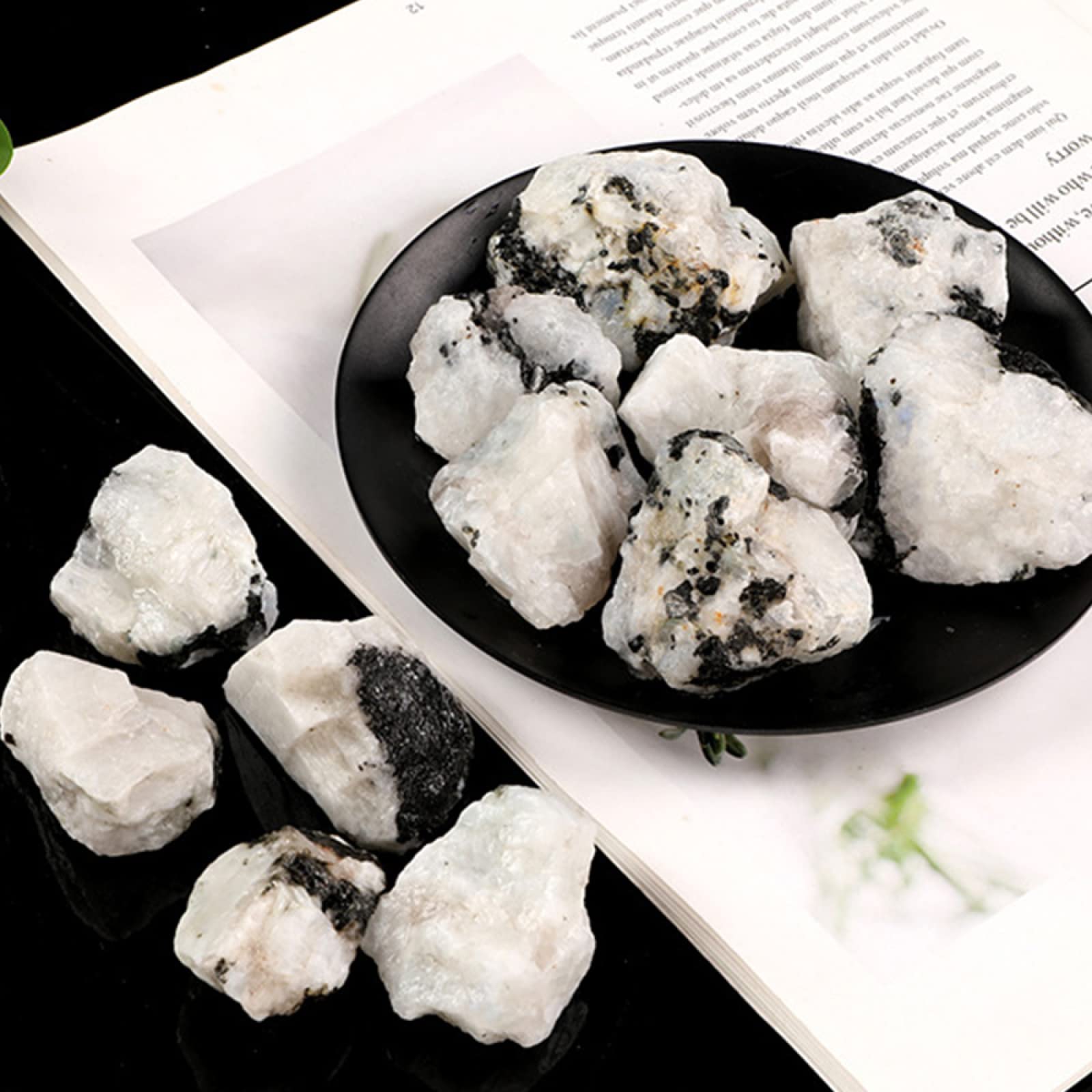 Naturale Bianco Pietra Grezza Cristallo Ghiaia Serbatoio di Pesce Vaso di Fiori Buddha Paesaggistica Quarzo Decor,100g (Size : 100g)