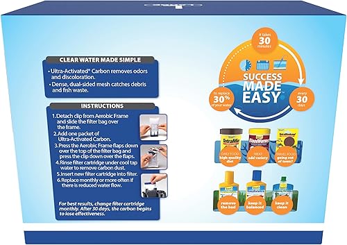 Miniatura 2 de Cartuchos de filtro Tetra Whisper Bio-Bag para acuarios, filtro grande para peces de agua dulce y marina, elimina olores y decoloración, fácil