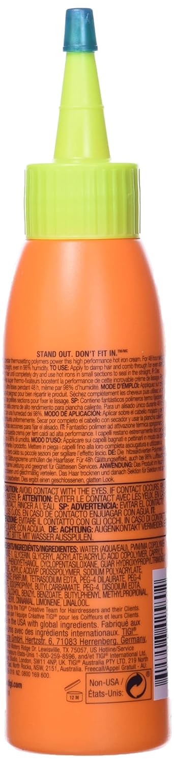 Bed Head Super Fuel Straighten Out Straightening Cream, 4 Fluid Ounce