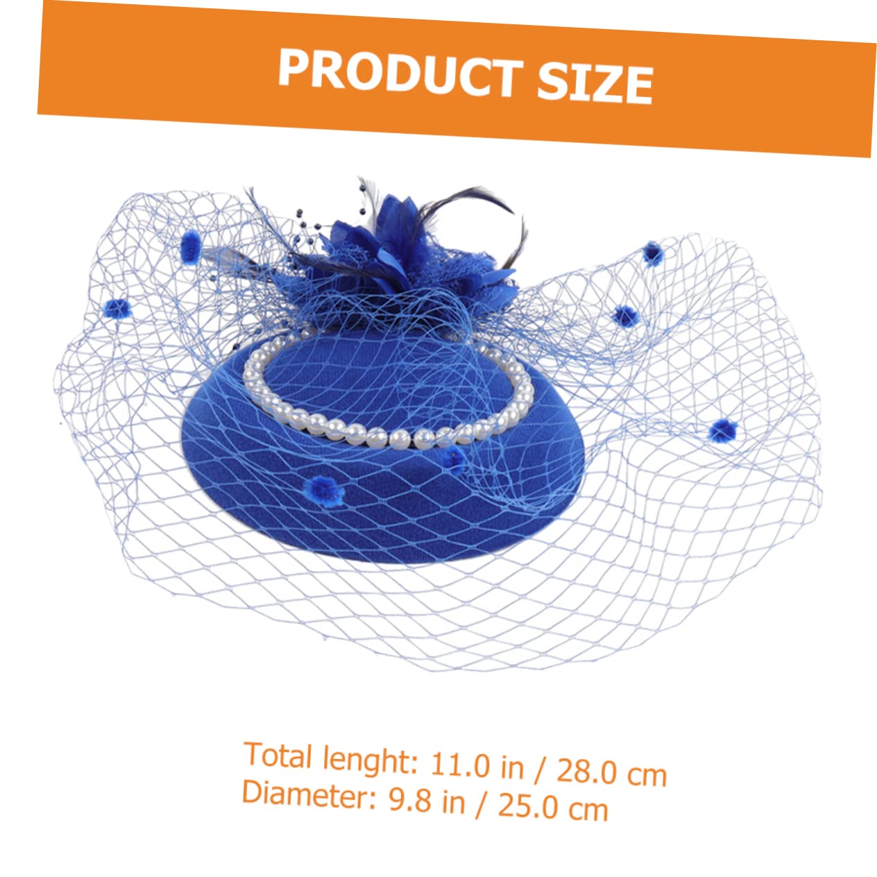 GALPADA 5pezzi Fascinator Sposa con Perle e Piume Accessorio Elegante per Matrimoni Feste e Occasioni Speciali Copricapo Vintage per Donne Comodo e Leggero Design Unico per Look Glamour