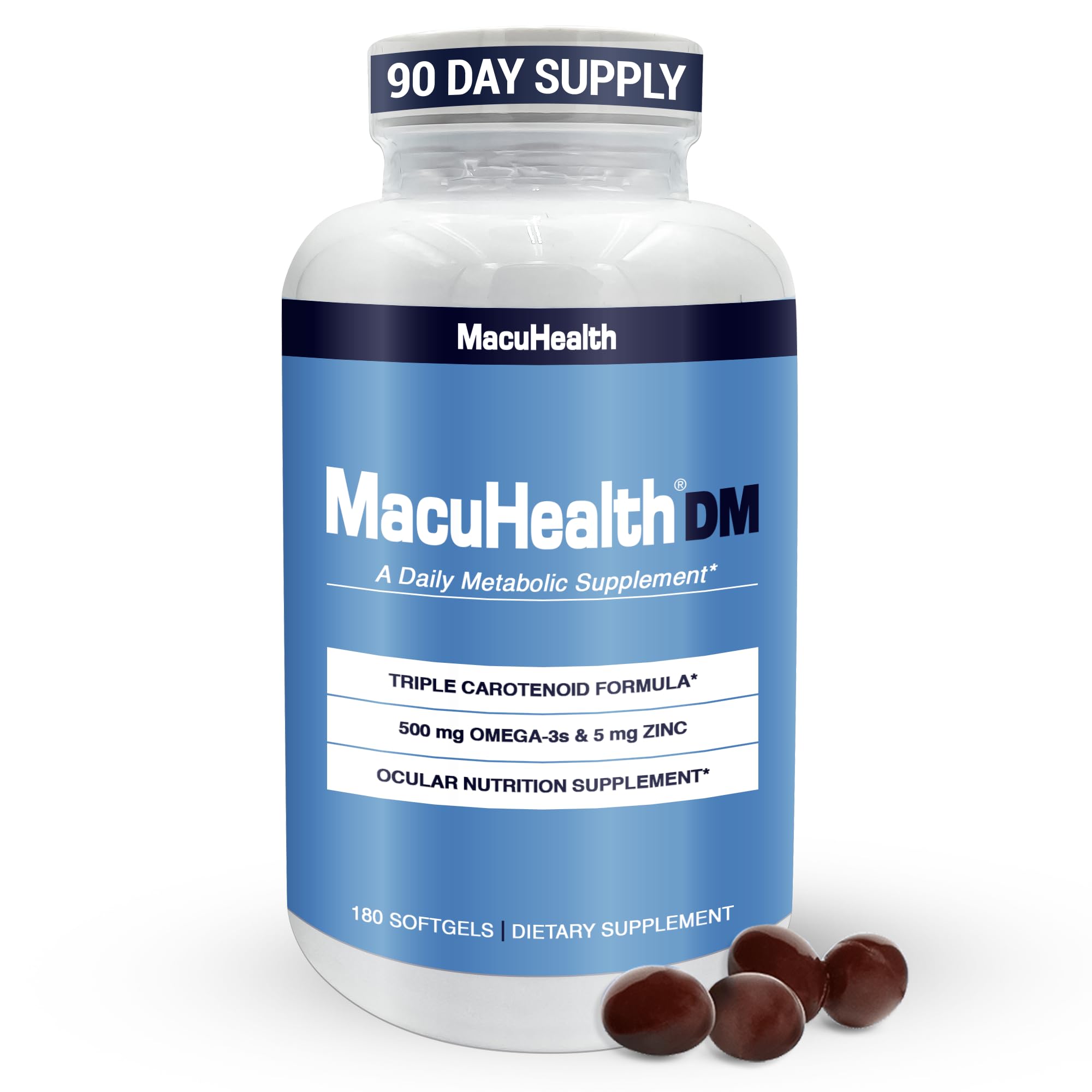 Macuhealth Daily Metabolic Triple Carotenoids - EPA/DHA Omega-3 with Zinc