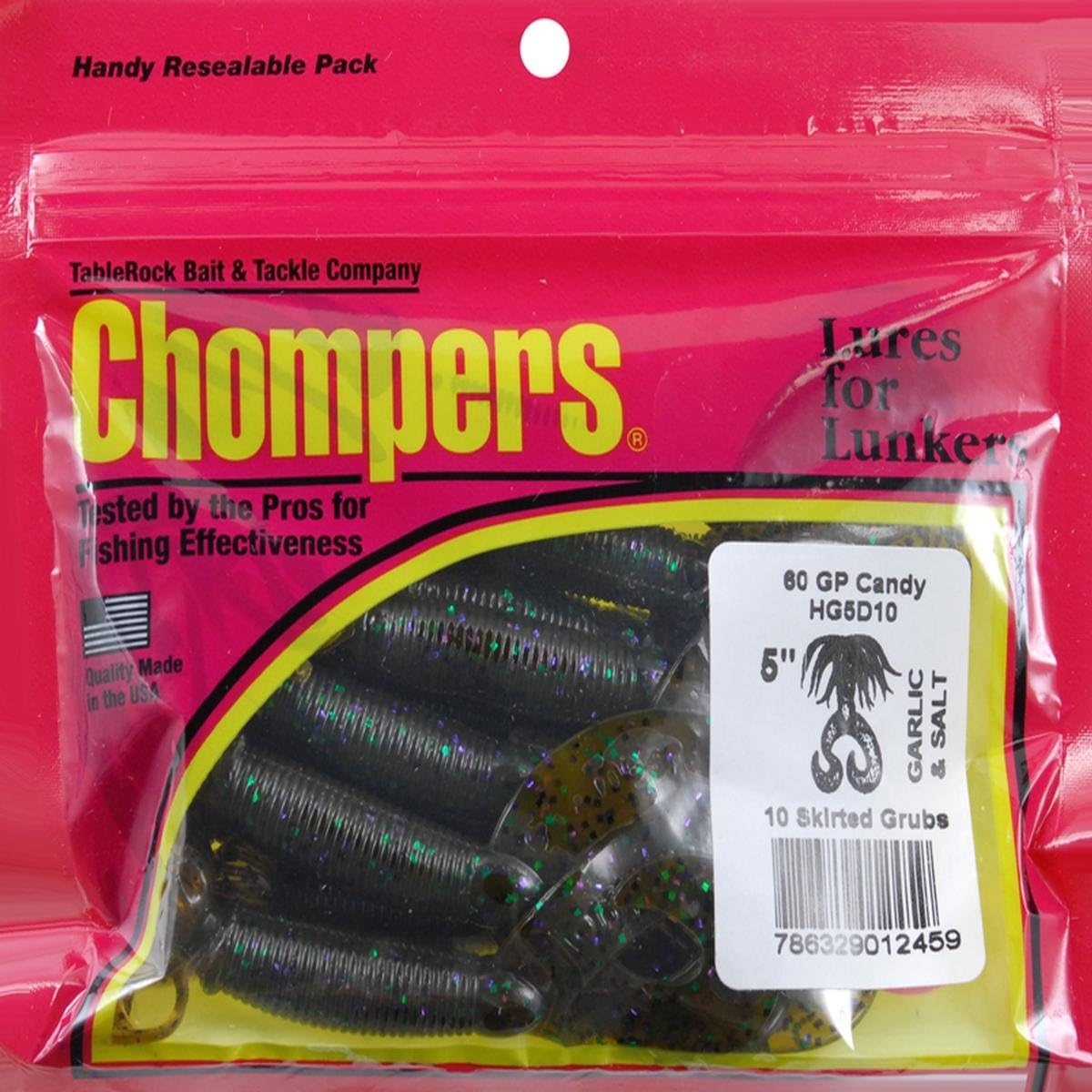 HG5D10-60 5 Twin Tail Bass Bait, Black/Green