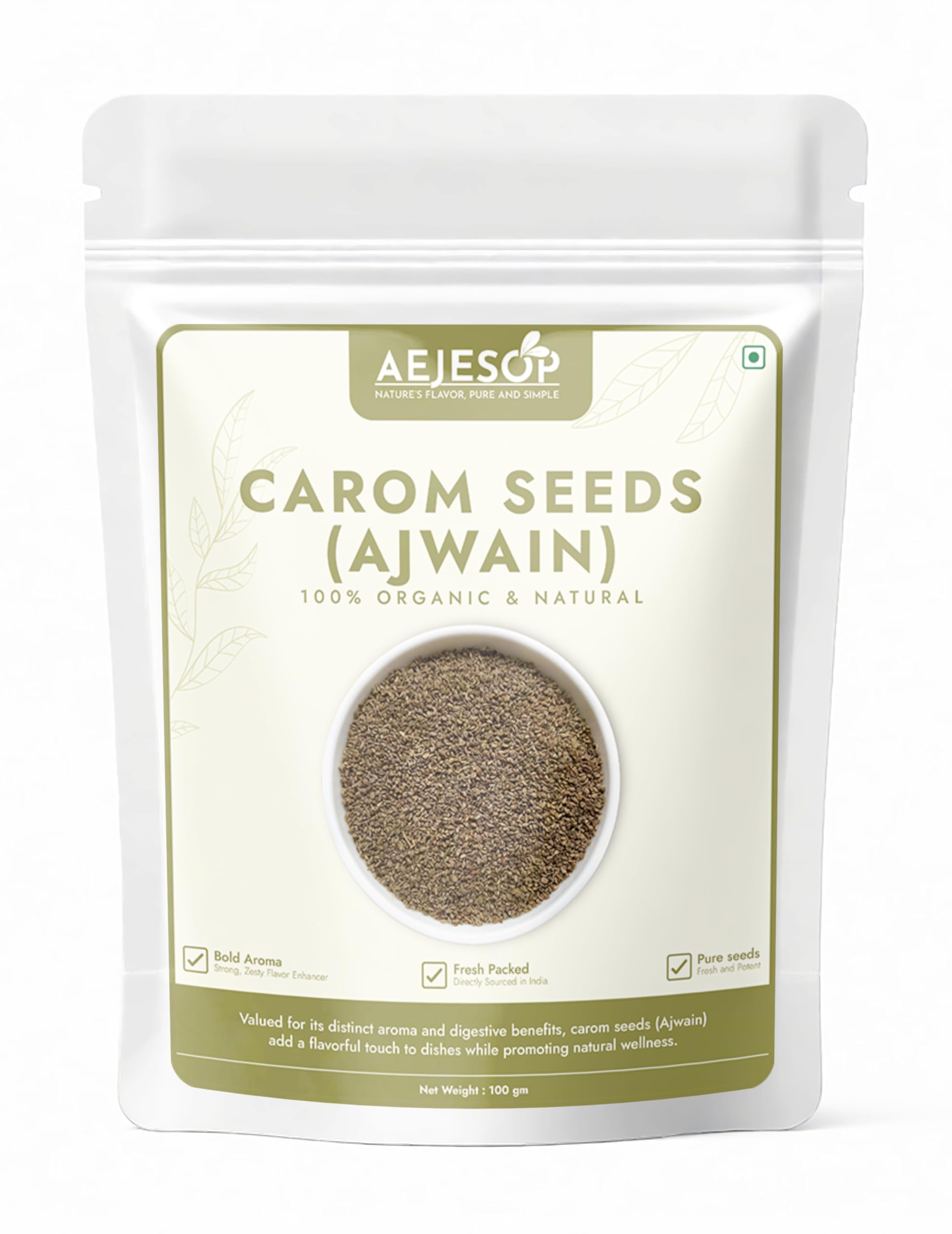 AEJESOP Carom Seeds, Ajowan, Spices Whole, 3.5oz (100gm)