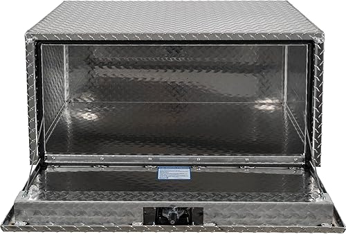 Miniatura 4 de Buyers Products 1705119 - Caja de camión de aluminio diamantado para debajo de la carrocería con pestillo de mango en T, 18 x 24 x 36 pulgadas