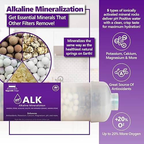 Miniatura 2 de Express Water  Juego de filtros de repuesto para sistema de ósmosis inversa alcalina de 2 años  20 filtros con membrana RO de 50 GPD  Filtros de