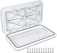 Vista 11 de Smartmarine - Escotilla y tapa de acceso para barco, 24 x 14 pulgadas, color negro y blanco