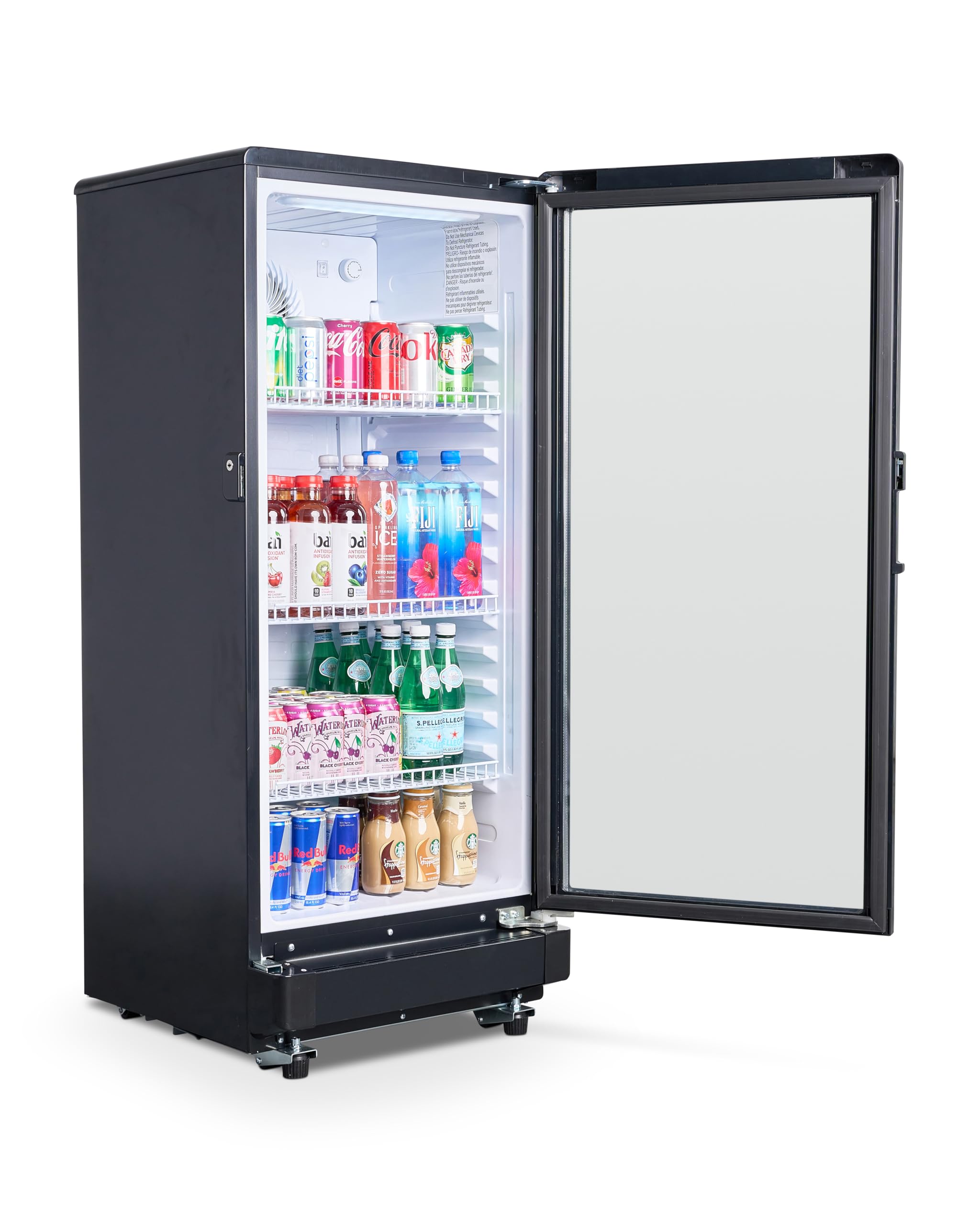 Premiumlevella Glass Door Display Refrigerator 6.0 Cu Ft Commercial Beverage Cooler Merchandiser on Fridge.com - View 2