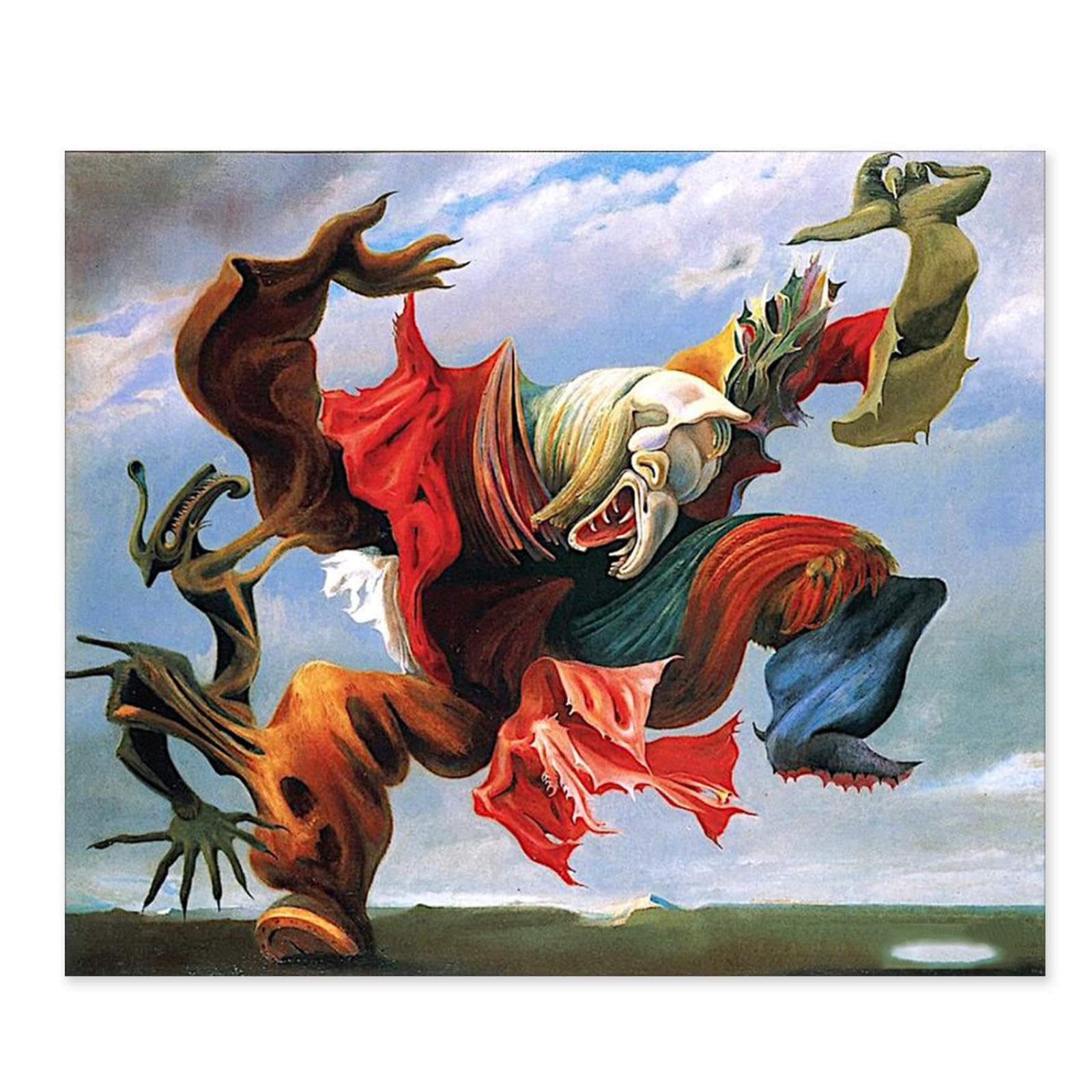 Max Ernst Leinwandbild - Tänzer Unter Dem Sternenhimmel 50x30cm
