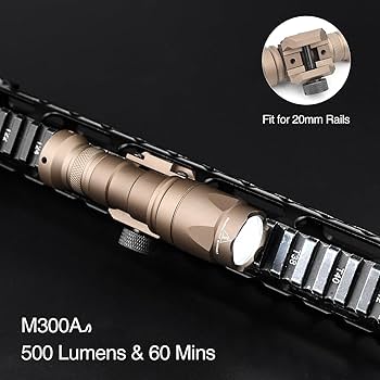 Amazon.com: NECARL M300A 500 Lumens Tactical Flashlight with