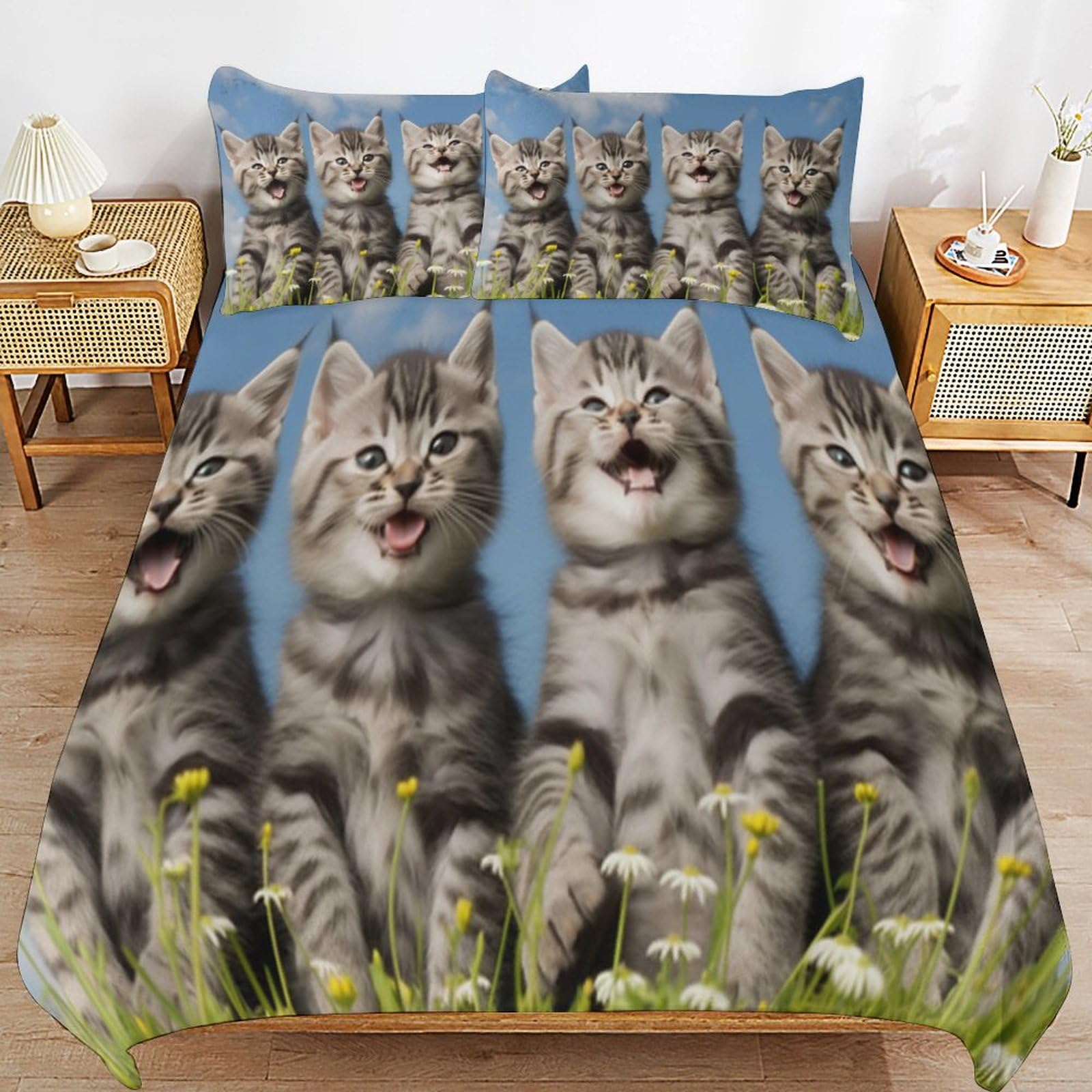 Housse de couette 220x240 en microfibre douce et anti-plis pour un sommeil agréable