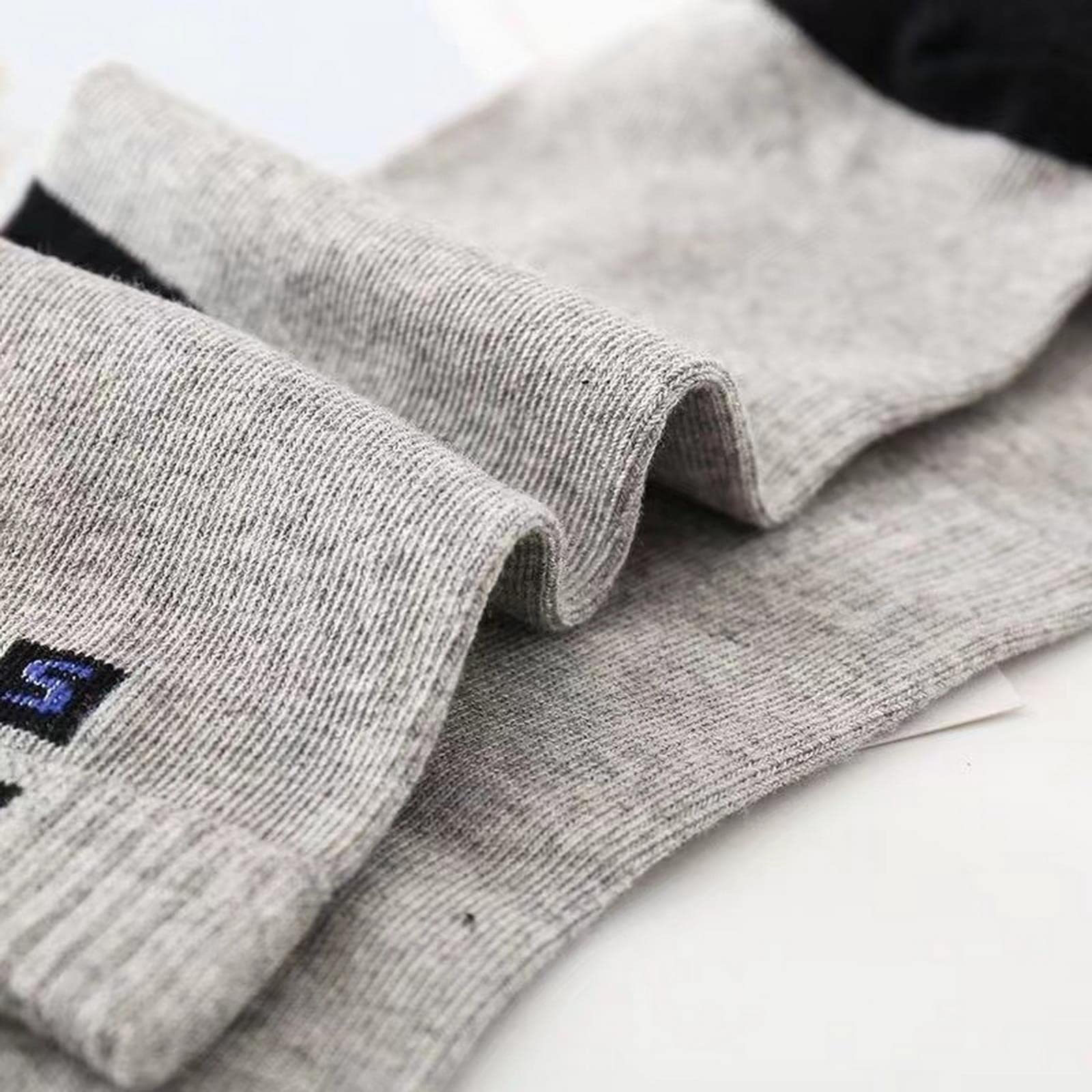 MOGSA Calcetines de 10 pares de calcetines bajos, transpirables, deportivos, informales, para hombre