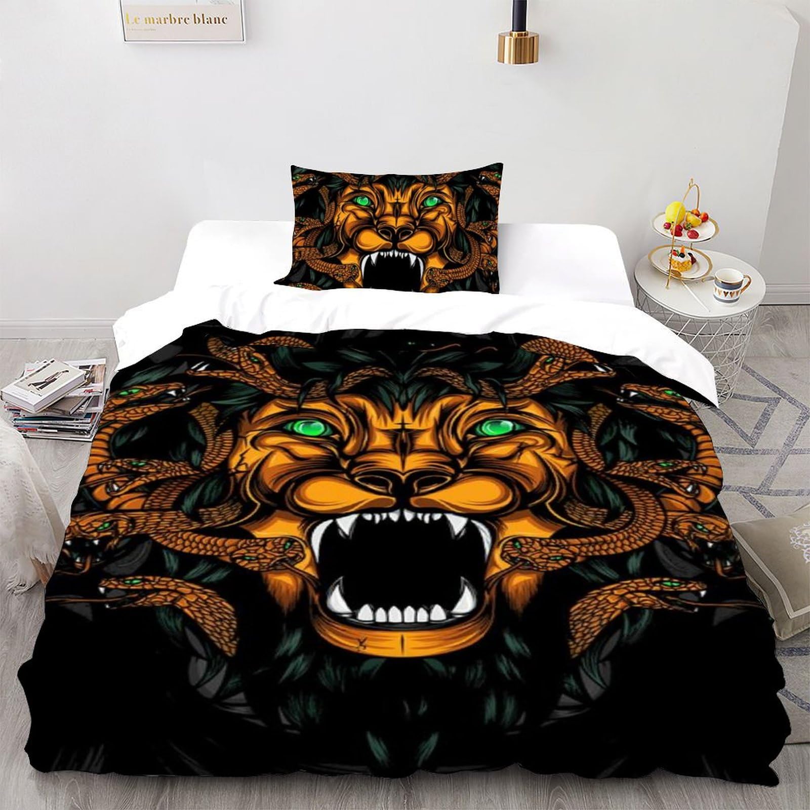 Housse de couette 135x200cm dessin animé cadeau parfait lit single