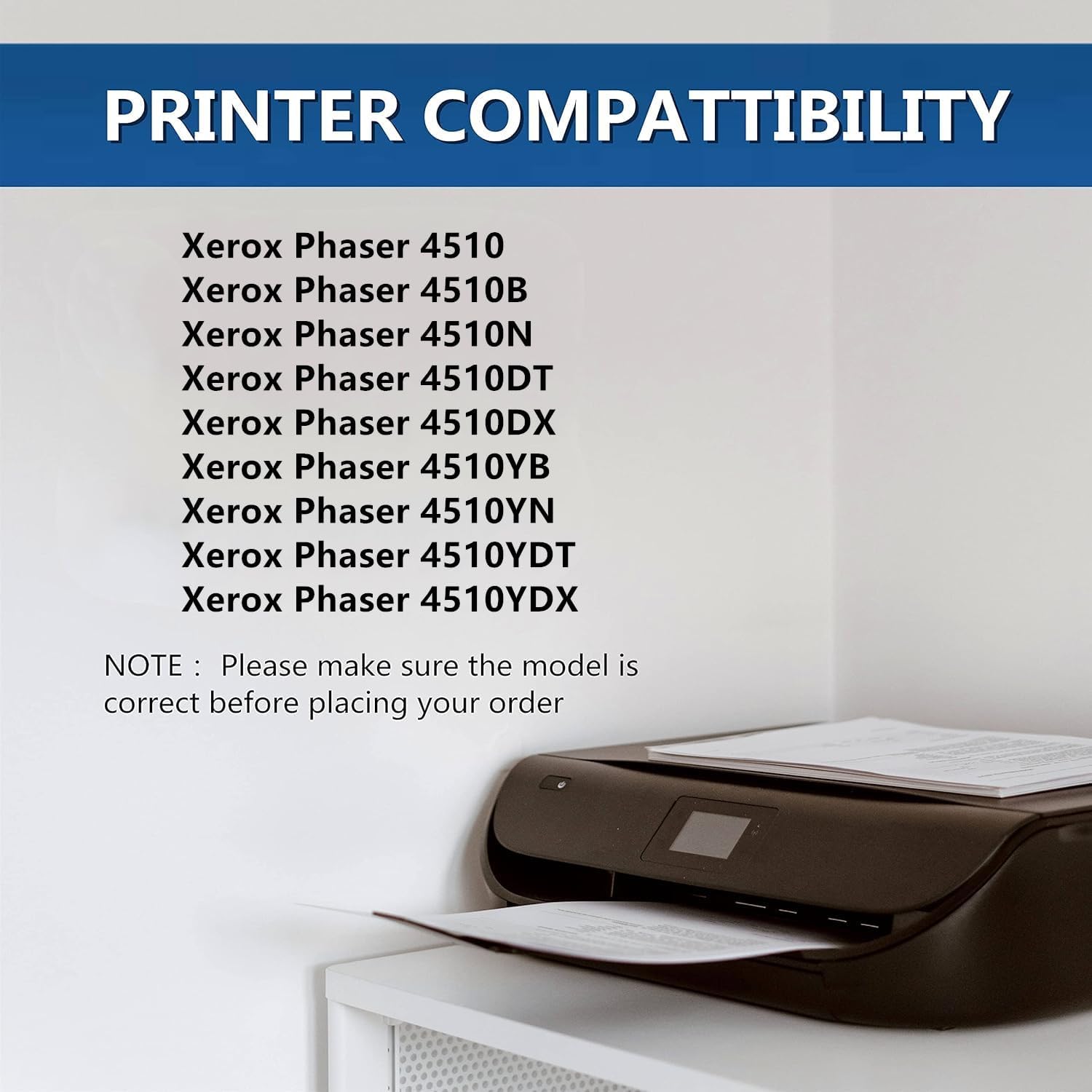 113R00712 113R712 Toner Cartridge Replacement for Xerox Phaser 4510 4510B 4510N 4510DT 4510DX 4510YB 4510YN 4510YDT 4510YDX Printers ( 19,000 Pages, 1- Pack )