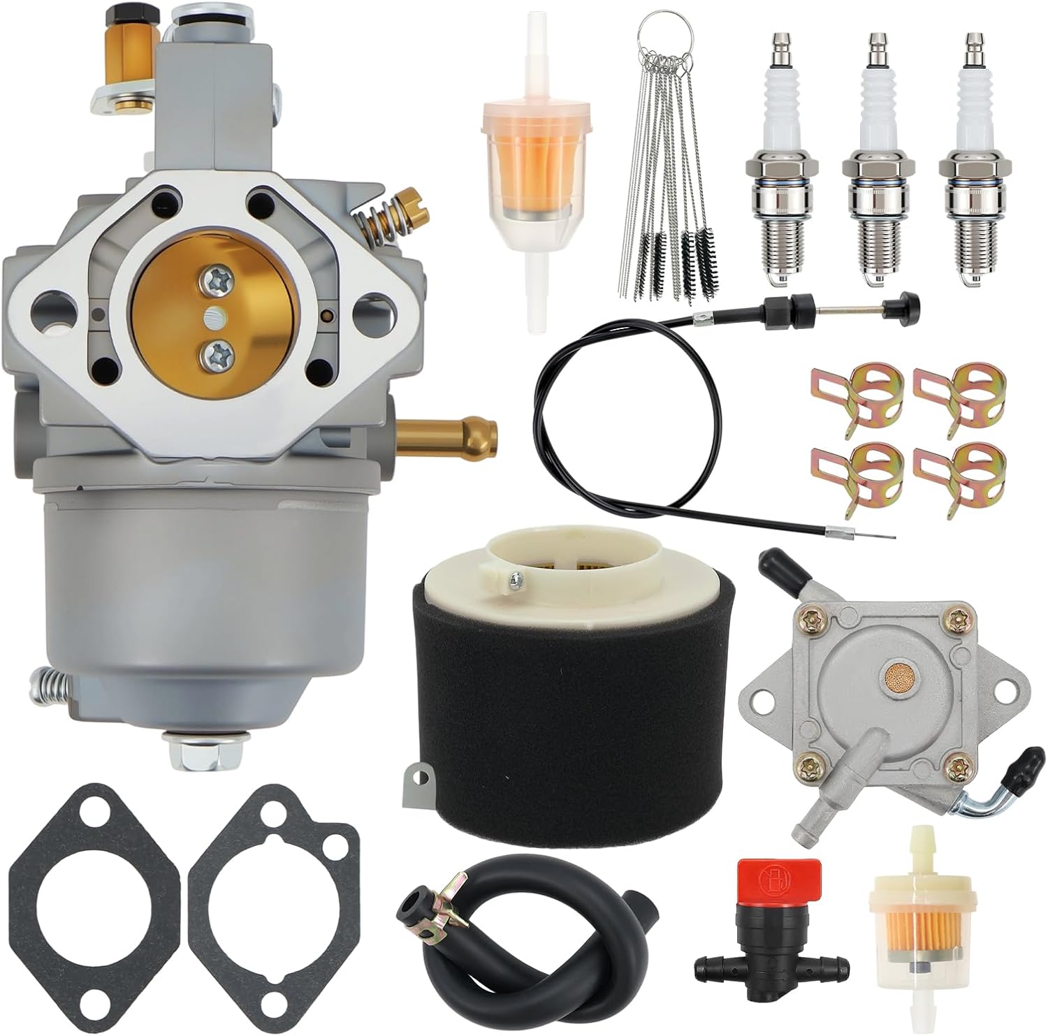 15003-2589 Carburetor for Kawasaki Mule 500 Mule 520 Mule 550 KAF300 KAF300A KAF300B KAF300C KAF300D replaces 15003-2589 11009-2939 11060-2334 with Gaskets
