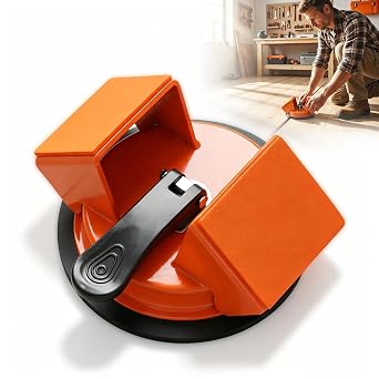 Heavy Duty Gap Fixer Tool, 45 Dual Striking Plank Grabber Fix Pro with Enhanced Suction Cup, Iron Floor Gap Repair Device for Home Maintenance Laminate Vinyl Flooring