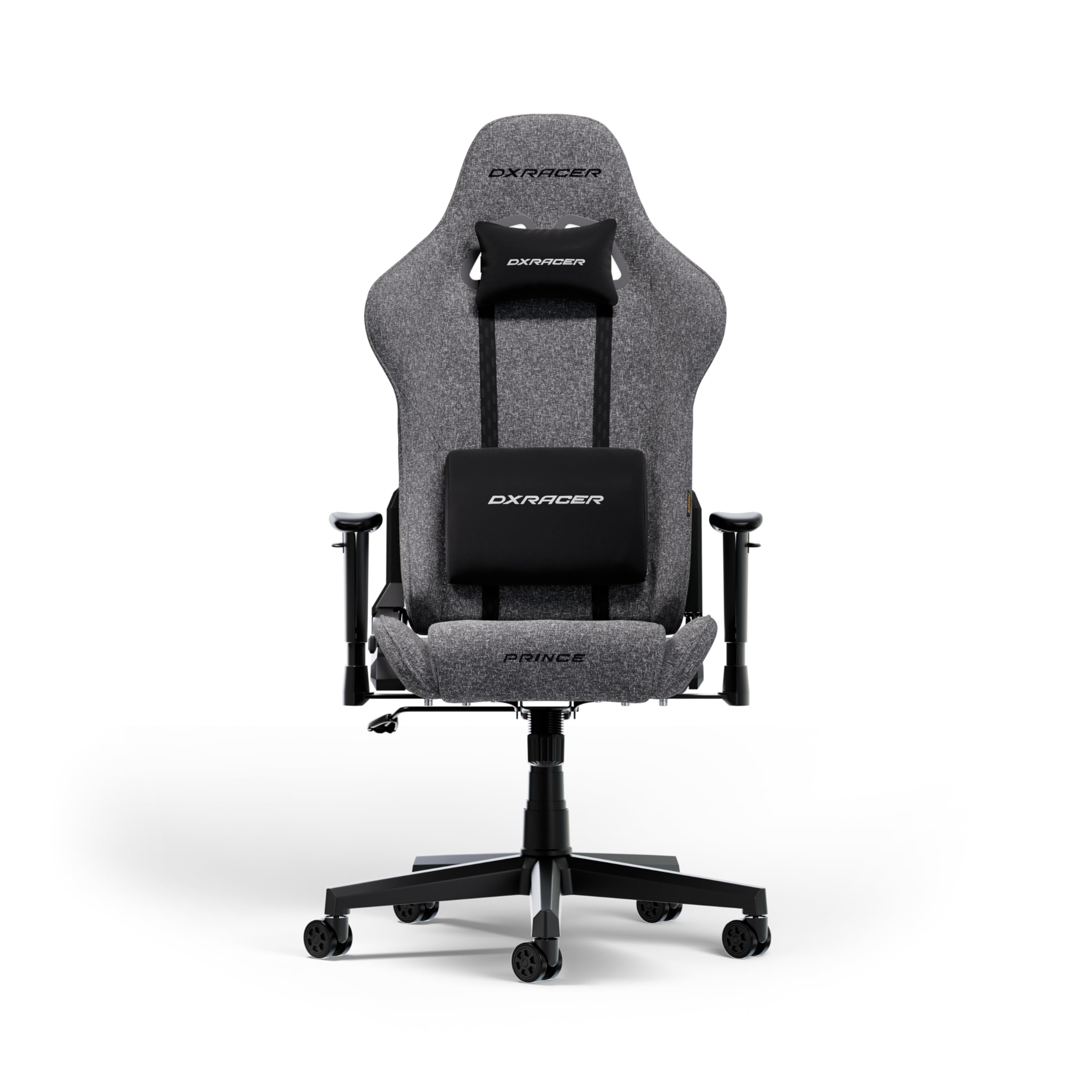 DXRacer PRINCE L Szary Tkanina Oryginalny Fotel Gamingowy