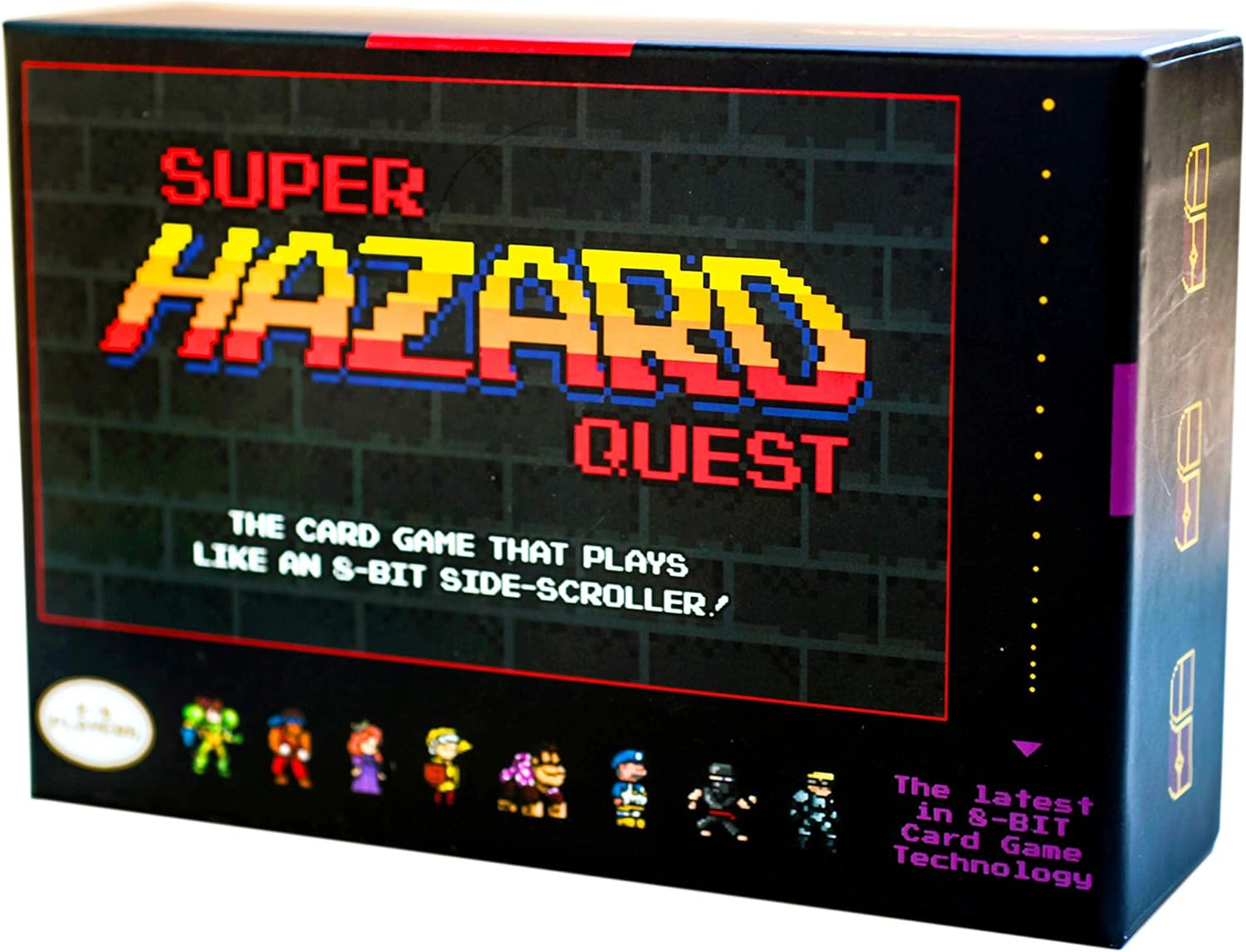 Super Hazard Quest – Strategy Board Game for Adults & Teens Ages 14+ | Retro Pixel Adventure Card Game