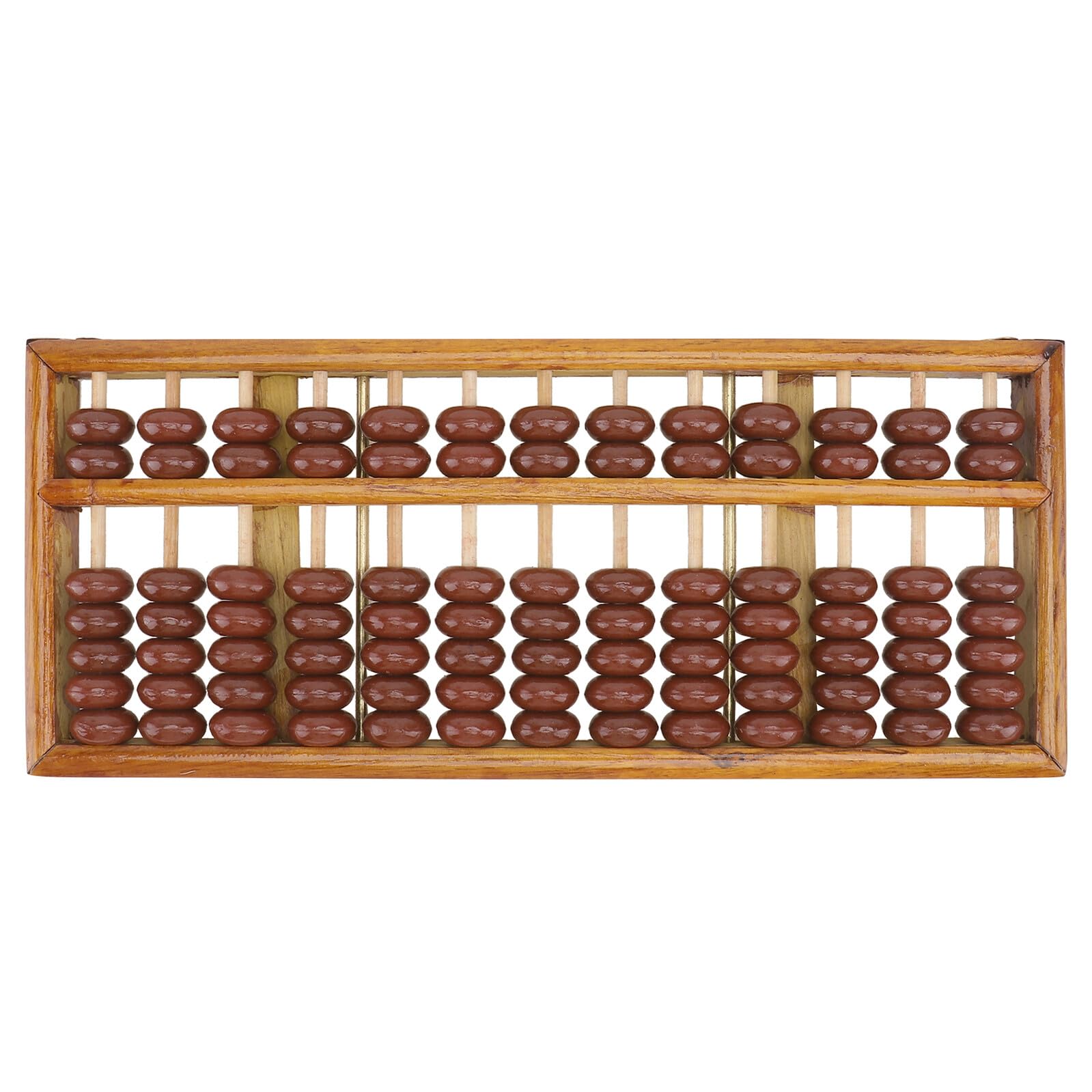 Beaupretty Abaco Aritmetico 7 File 13 Aste in Legno per Bambini | Finitura Marrone Caffè, Angoli Arrotondati e Superficie Lucida, Adatto per Studenti e Contabili