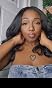 HANNE Yaki Curly V Part Wig U Part Synthetic Half Wigs for Black Women 22 Inch Heat-Resistant Hair Replacement Wig (Natural Black)