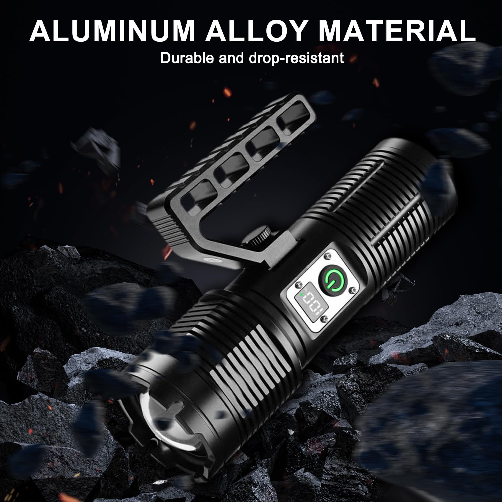 Siuyiu 3200 Lumens Rechargeable Torch, 11 Modes Led Super Bright Torches, Camping Torch - Image 3