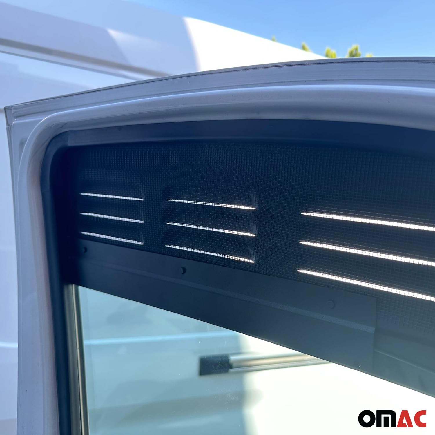 OMAC Évent Latérales De Fenêtre Compatible avec Ford Tourneo Custom 2013-2024 Noir 2X
