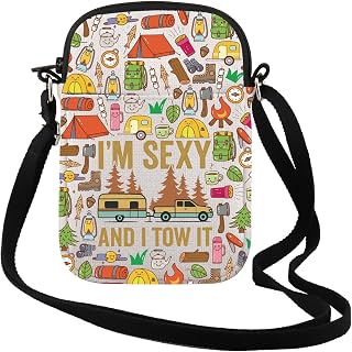 TSOTMO I'm Sexy And I Tow It Crossbody Bag Camp Trees Hike Hiking Camping Funny Camping Lover Gift Nature Lover Outdoor Gift