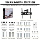 Caprigo Full-Motion TV Wall Mount for 26 to 50 Inch TV’s, Universal Heavy-Duty TV Mounting Stand Bracket with Swivel Rotation, Tilt & Cantilever Adjustments (M472) gallery image