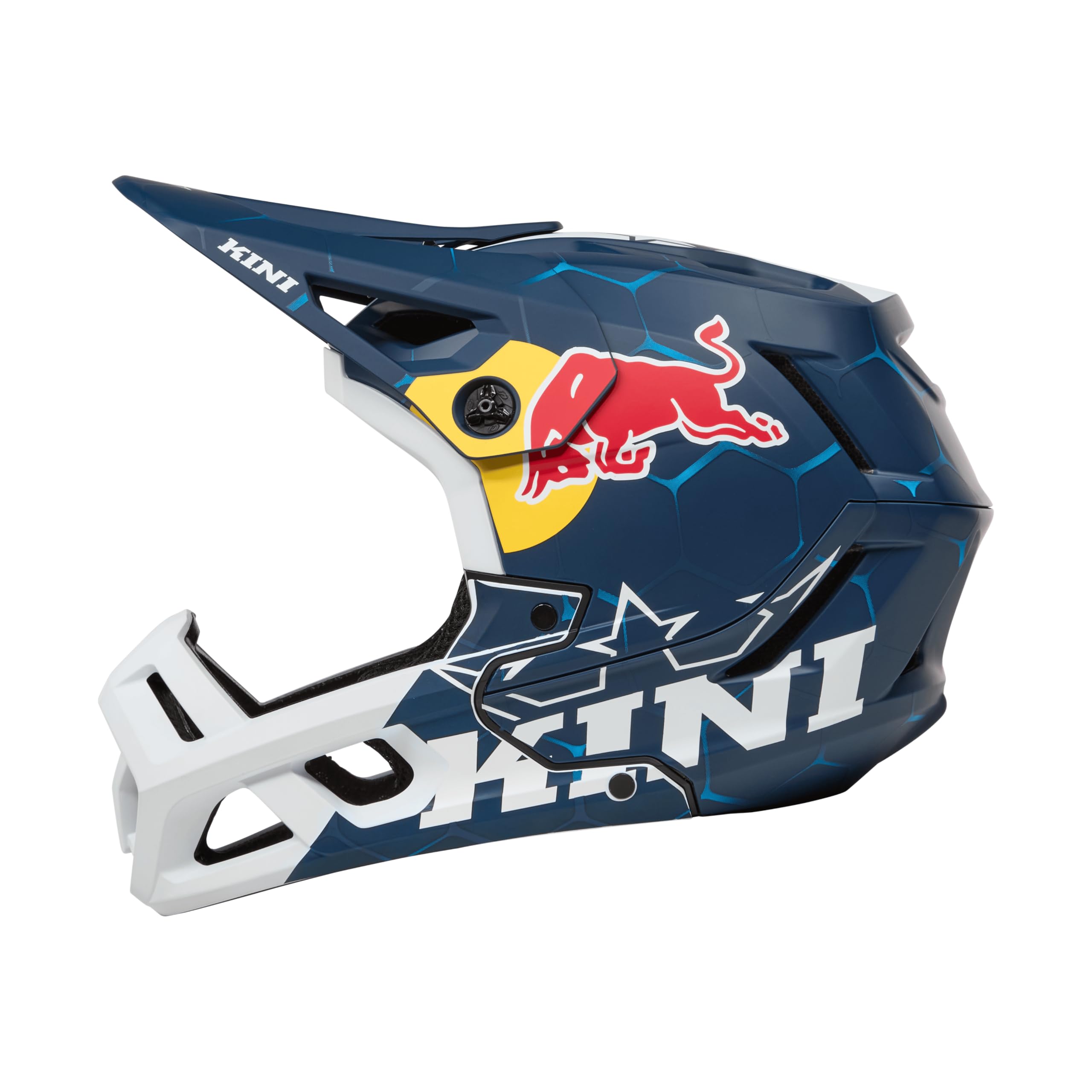 EC Kini Red Bull 1.0 - Casque de VTT (taille L, 59/60 cm), couleur bleu et blanc