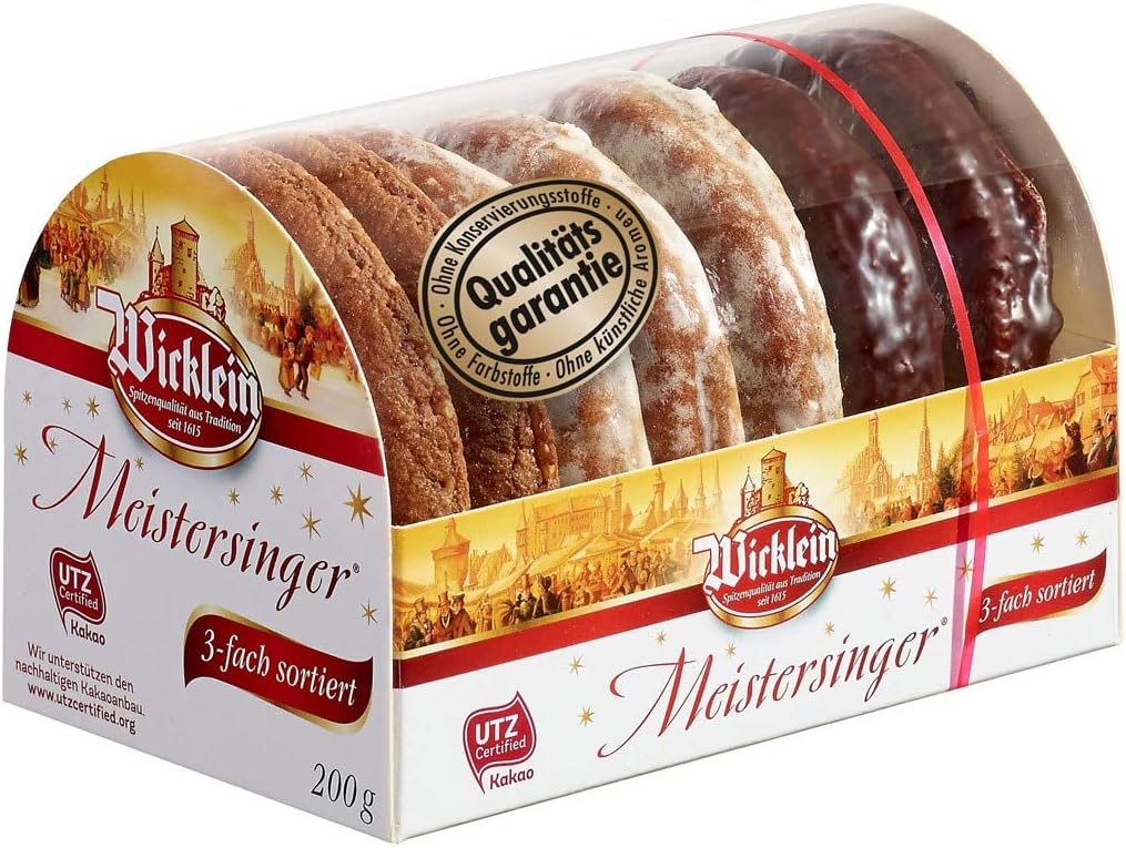Meistersinger sortiert Lebkuchen 200g (Lebkuchen assort. 7oz)