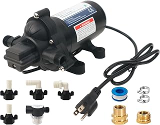 KENCIT T33 Automatic Diaphragm Pump 115V 4.0GPM 45PSI On-Demand Water Pressure Booster for RV Marine Kitchen Garden