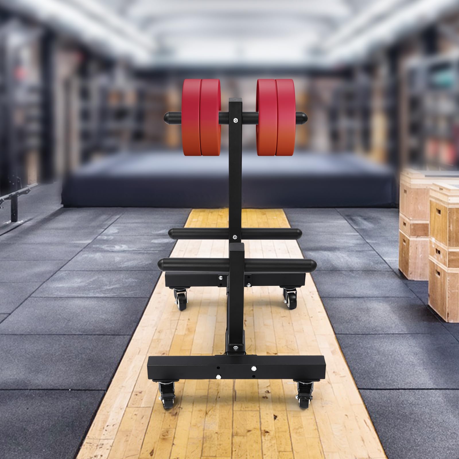 DNYSYSJ Vertical Storage Tree,Dumbbell Rack,Double Column Mobile Dumbbell Piece Holder, Vertical Storage Tree