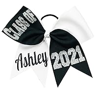 Vista 5 de Class of" Senior Tick Tock Cheer Hair Bow - Regalos de graduación