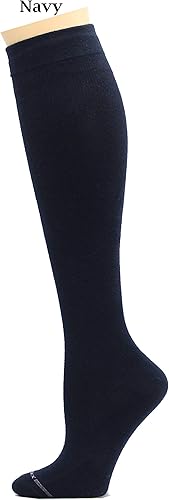 Miniatura 9 de REXX 3 pares de calcetines de compresión de algodón peinado para mujer, terapéuticos graduados, antifatiga, 8-15 mmHg