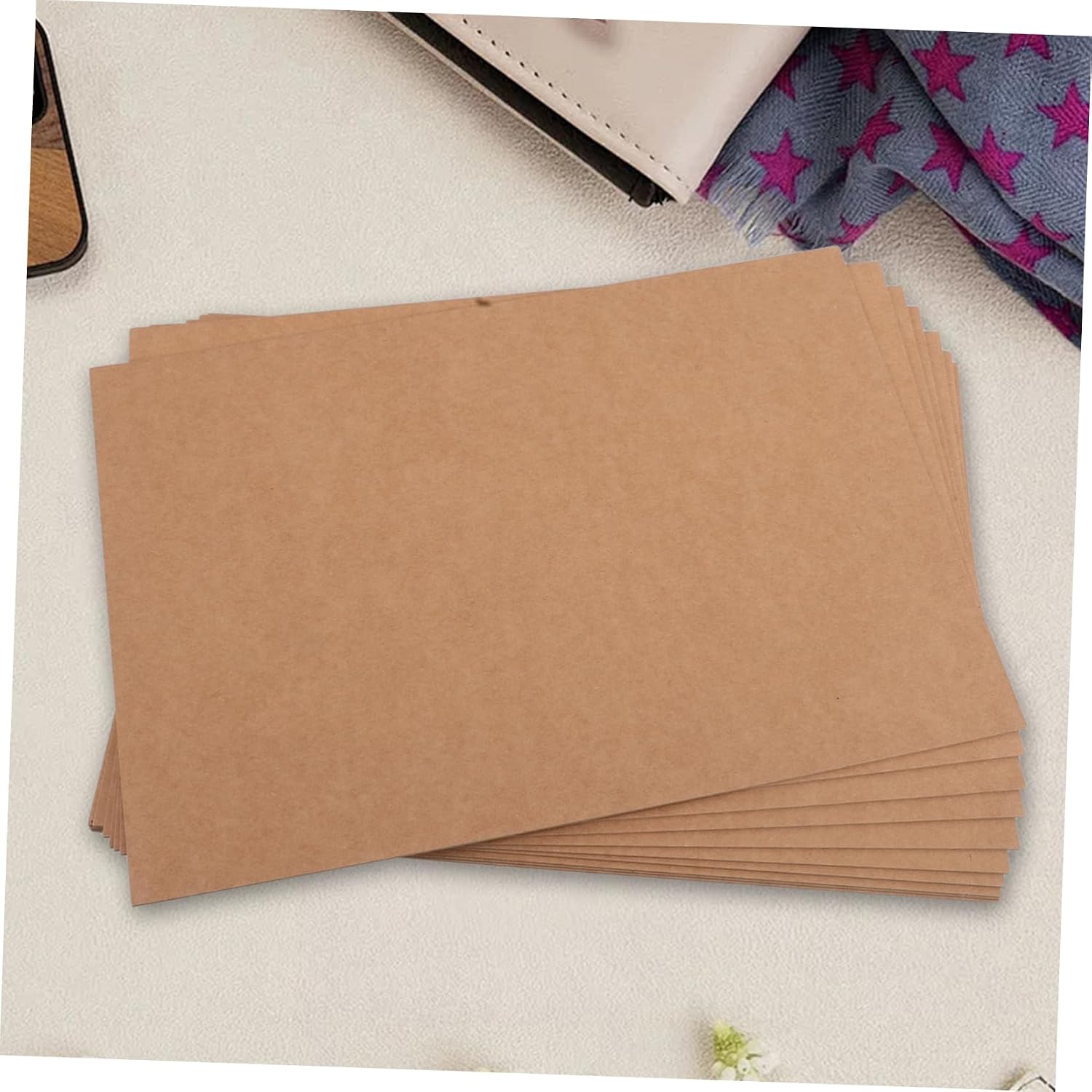 Gadpiparty 10pcs Heavy Duty Book Binding Board Vintage Kraft Paper Sheets Sturdy Chipboard for Scrapbooking Album Making and Paper Crafts for Bookbinding Projects