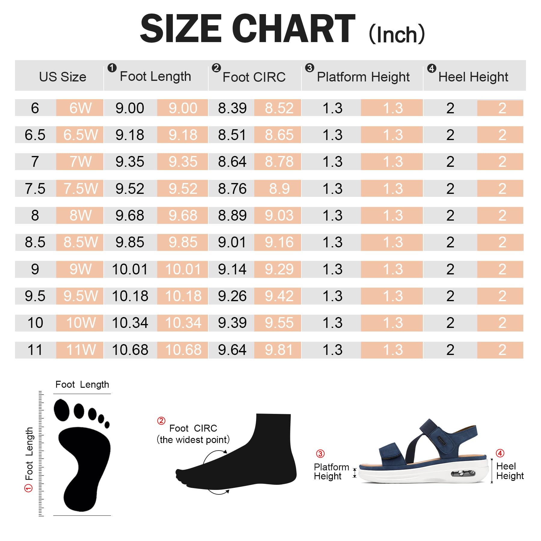 mysoft Sandales de marche d'été pour femme avec coussin d'air et sangle de cheville - Confortables et décontractées