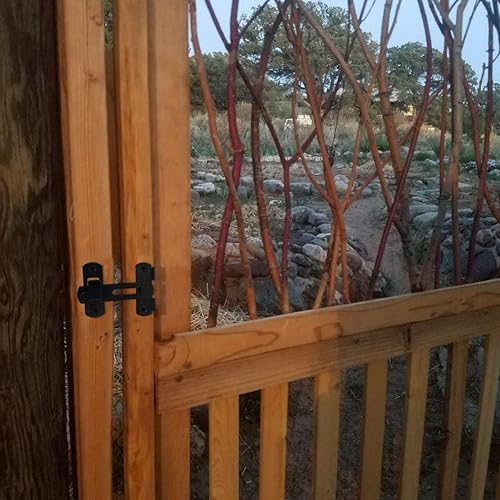 Miniatura 5 de 2 pestillos de puerta de acero inoxidable para puerta de granero, pestillo de bloqueo abatible, adecuado para puerta y ventana, cerradura deslizante